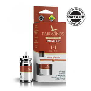 Cannabis Inhaler, 1:1 cannabis inhaler, metered dose inhaler, CBD:THC Inhlaler