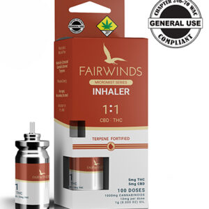 Fairwinds Ratio 1:1 Metered-Dose Inhaler, Cannabis inhaler, THC inhaler, over the counter inhaler, inhaler, weed inhaler, walgreens inhaler