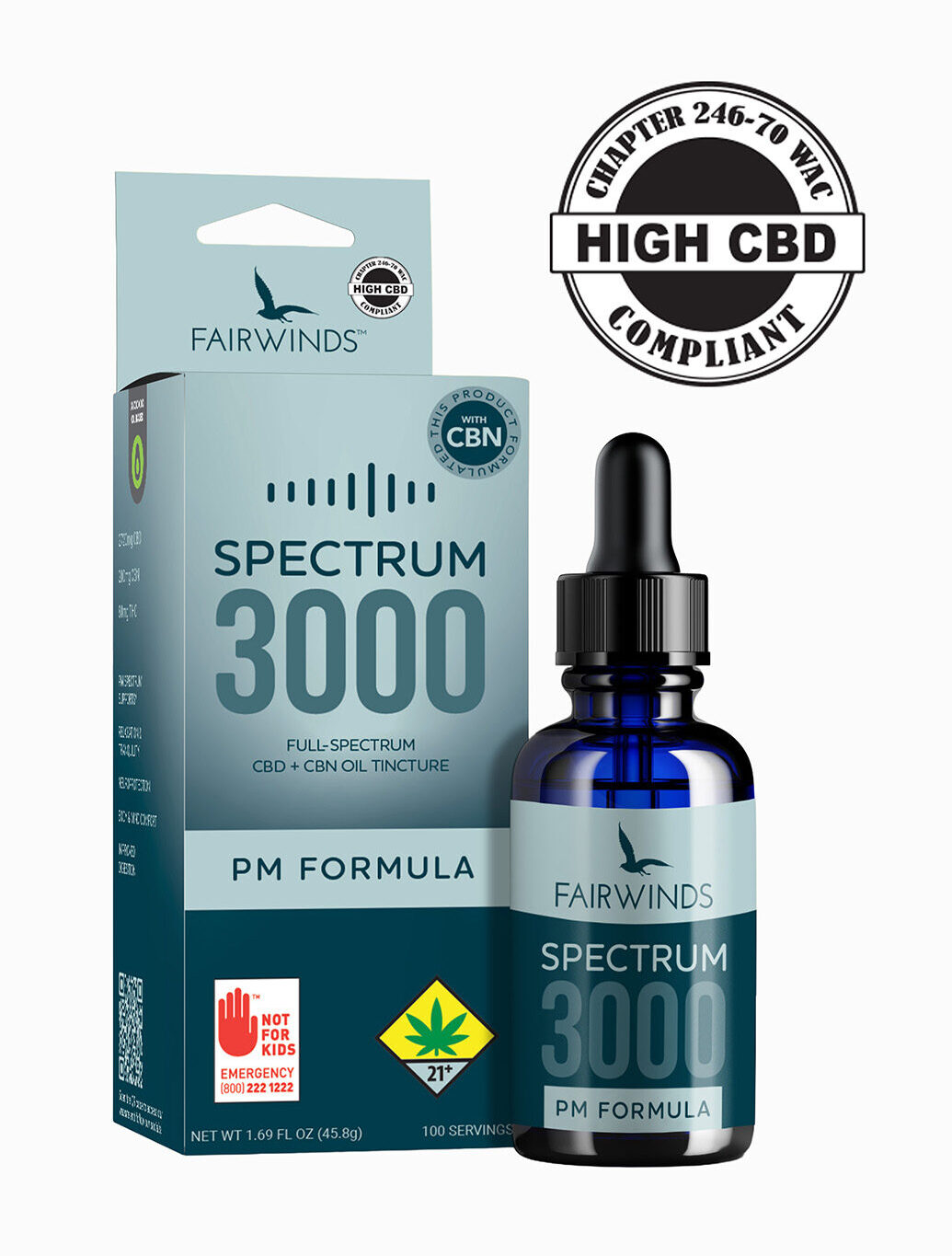 tincture, low THC, wellness, AM formula, cannabis tincture, fairwinds manufacturing, washington, i-502