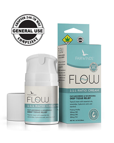 Fairwinds Flow Cream, topicals, cbd pain cream, cbd cream for pain, cbd cream, cbd topical, thc cream, thc cream for arthritis, cbg vs cbd, cbn vs cbd, cbd isolate