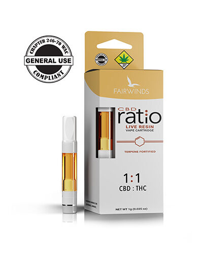 Fairwinds CBD Ratio 1:1 Vape, Vape, Vape Cart, Vape Cartridge, CBD Vape, CBD pen, CBD vape pen, cbg vs cbd, cbn vs cbd, cbg, cbd vapes